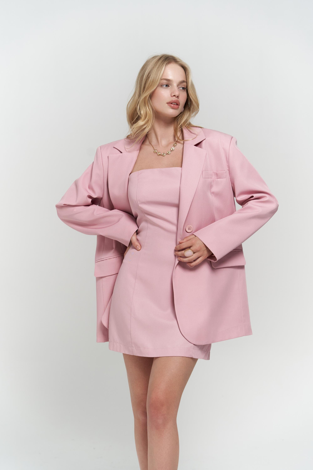 Clara Pembe Blazer
