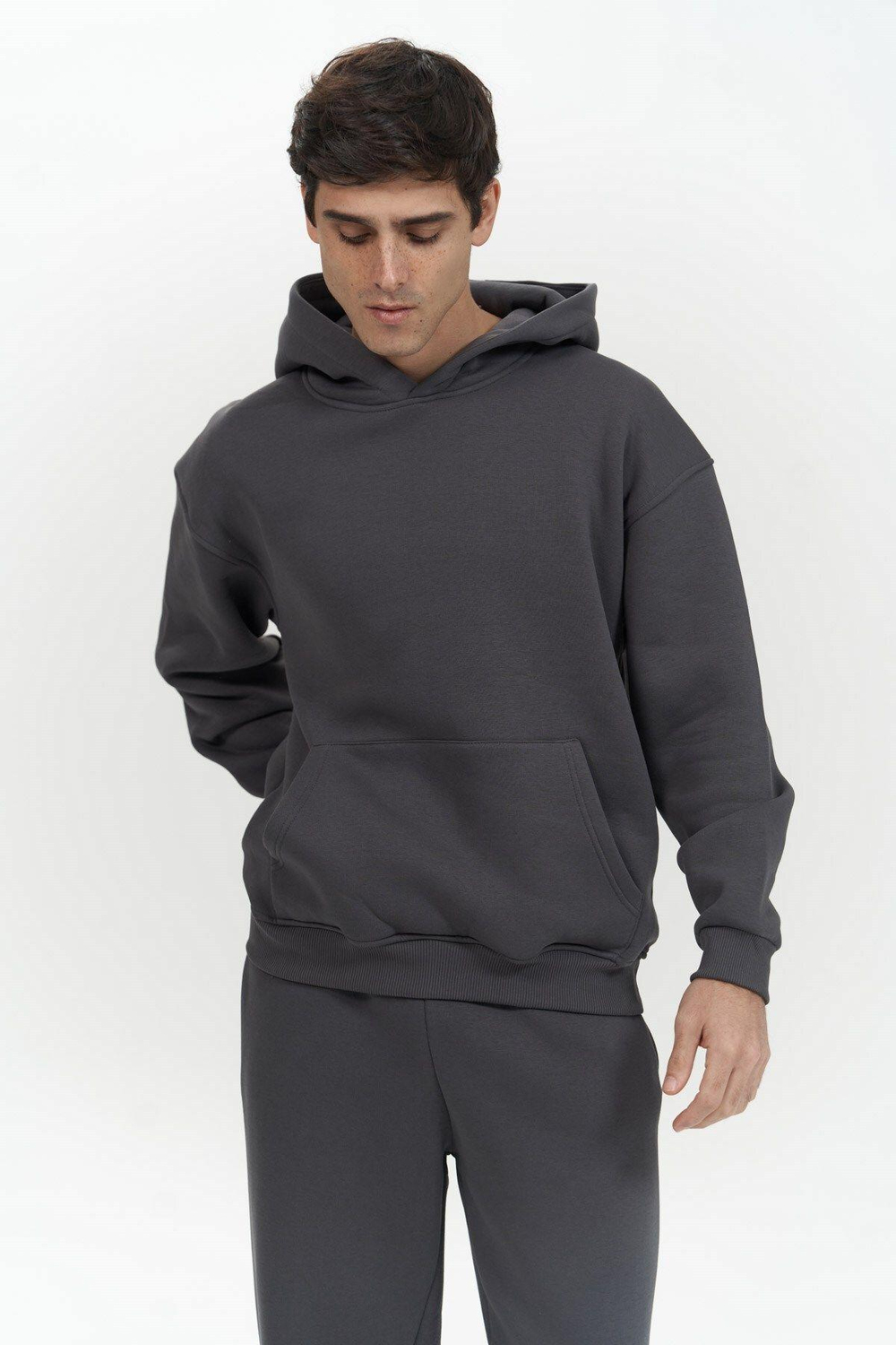 Edward Antrasit Erkek Hoodie Eşofman Takım