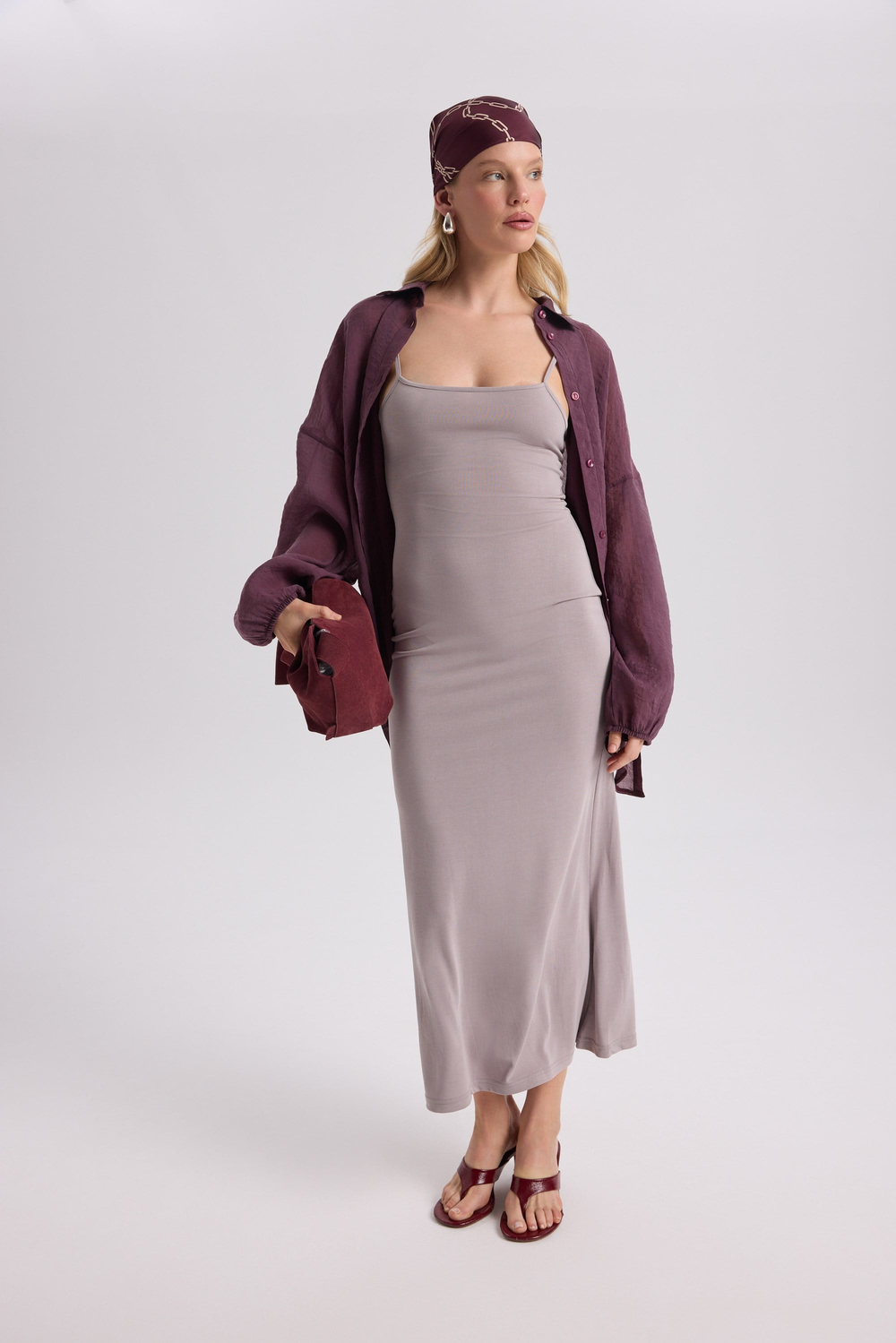 Ferry Lila Basic Elbise