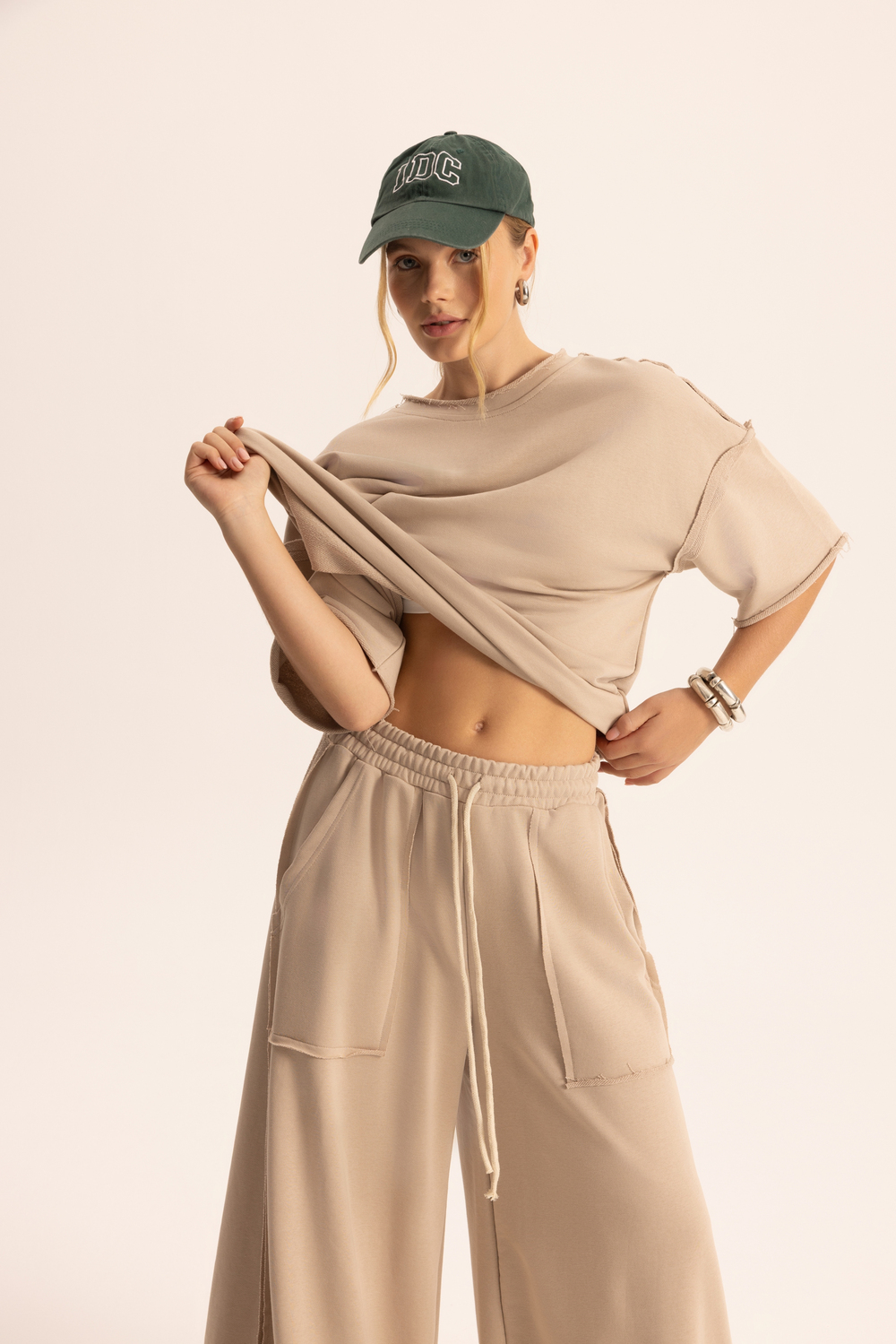 Flex Kemik Oversize T-Shirt Eşofman Takım