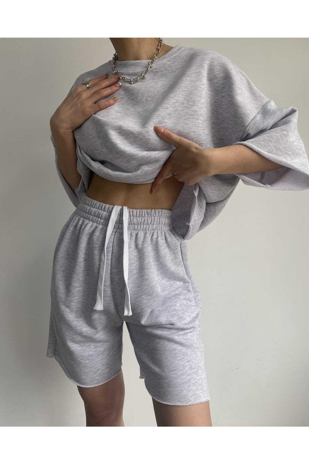 Gama Oversize Karmelanj Şort T-Shirt Takım