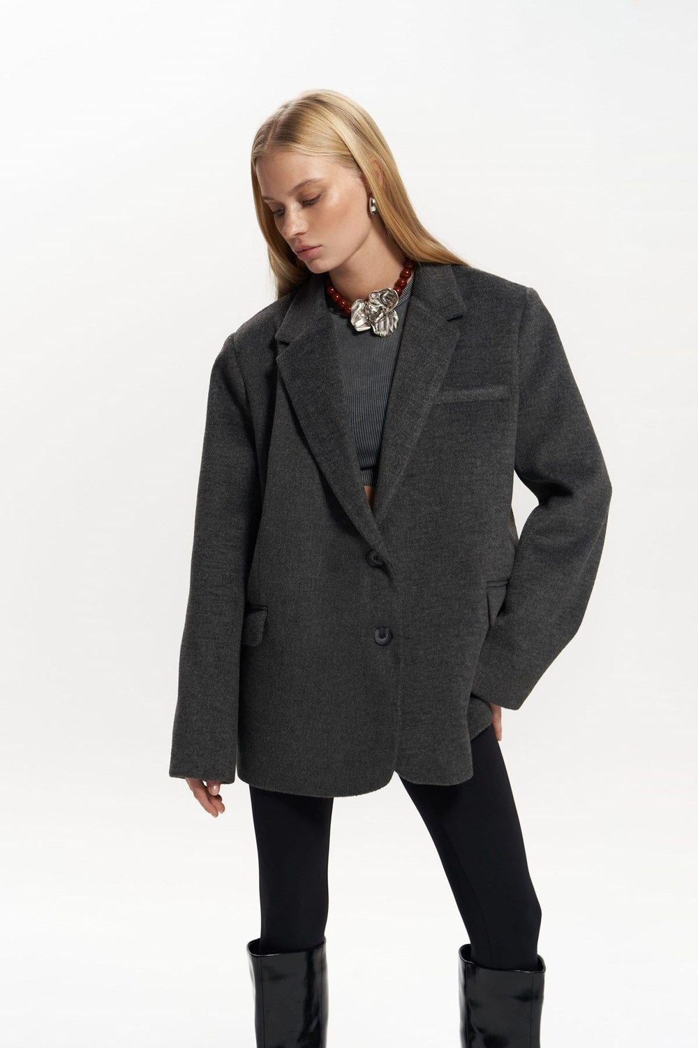 Howell 90 Antrasit Blazer Ceket