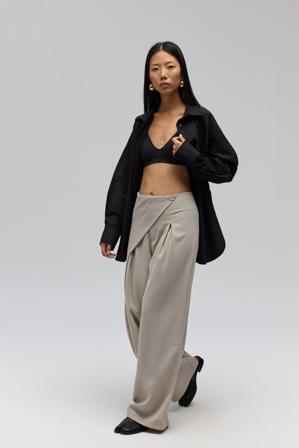 Letty Bej Kruvaze Detay Pantolon