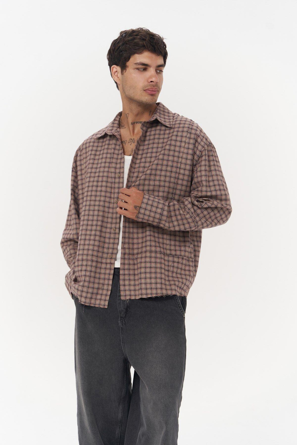 Mai Collection Roan Vizon Oversize Unisex Gömlek