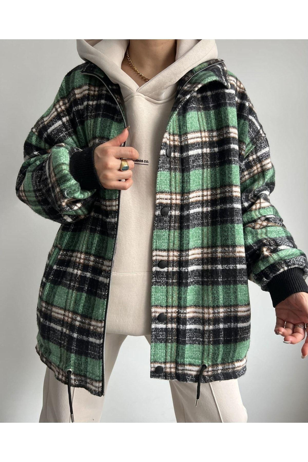 Mai Snoopy Benetton Oduncu Fermuarlı Ceket