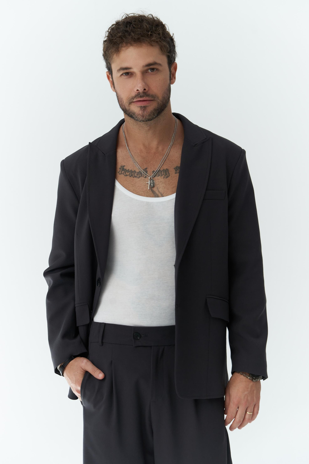 Orlando Soft Siyah Erkek Ceket Pantolon Takım