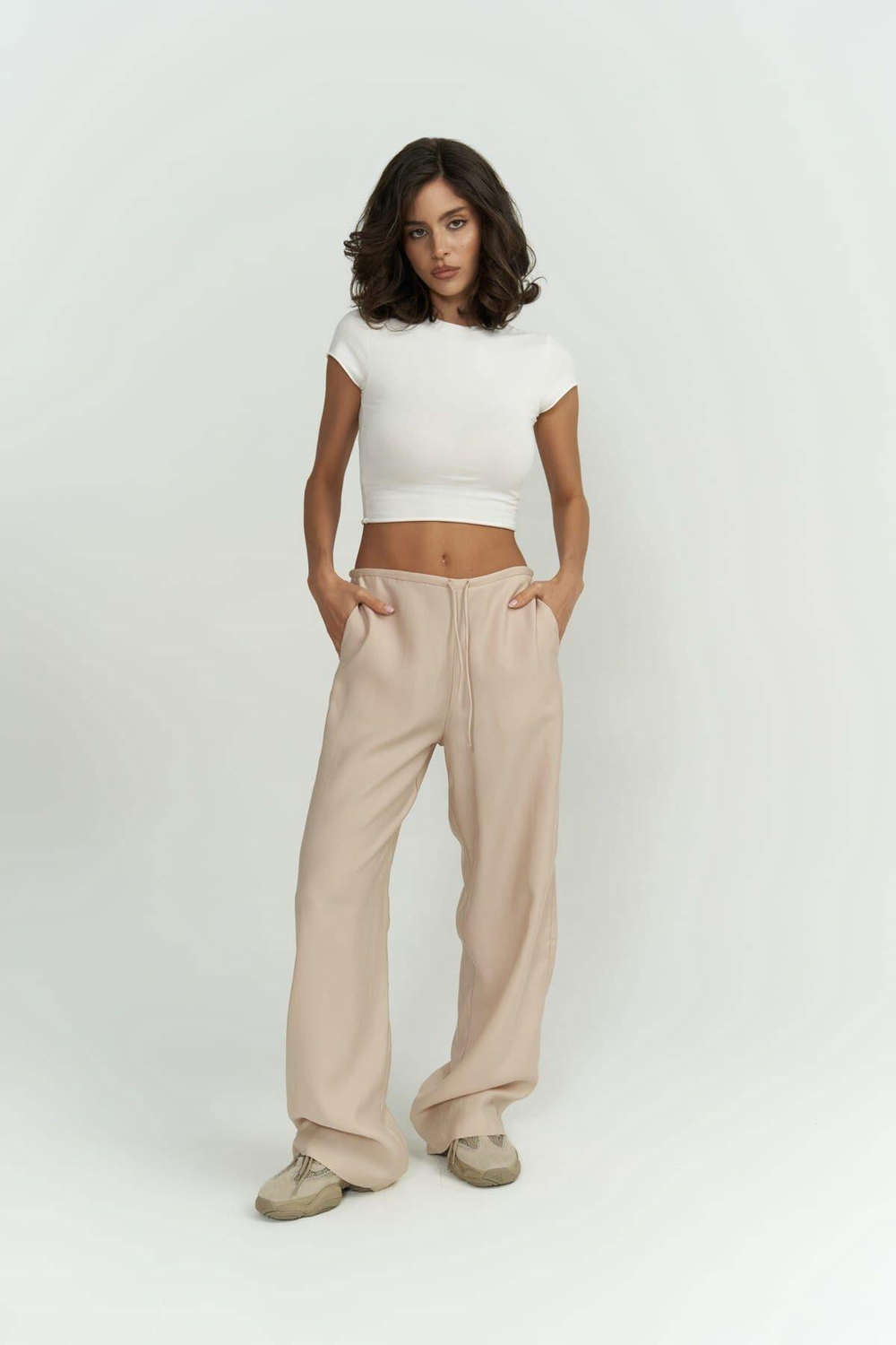 Paris Bej Basic Pantolon