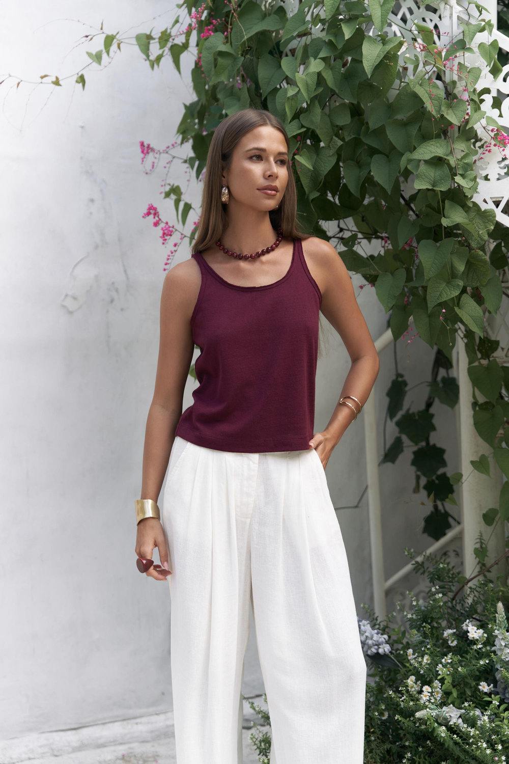 Salnor Basic Bordo Crop