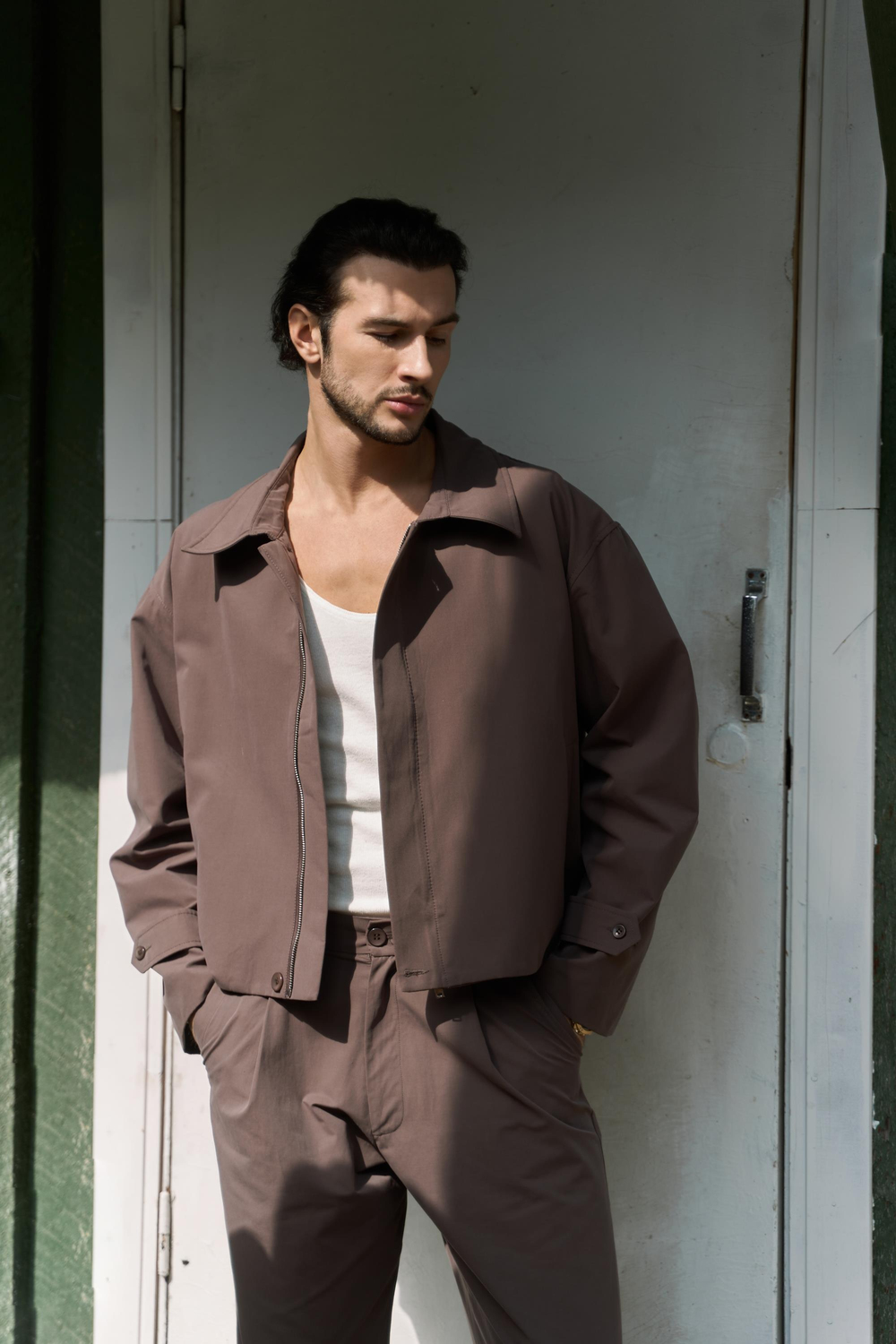 Sergio Kemer Detay Kahve Erkek Ceket