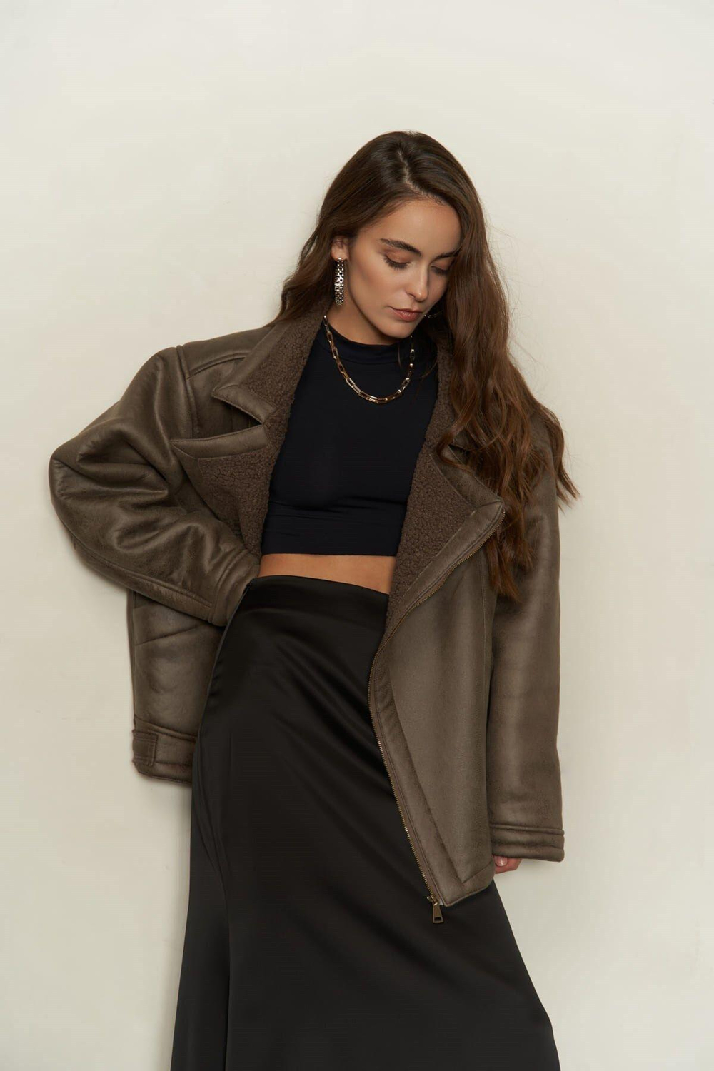 Shelby Taupe Içi Kürklü Mont