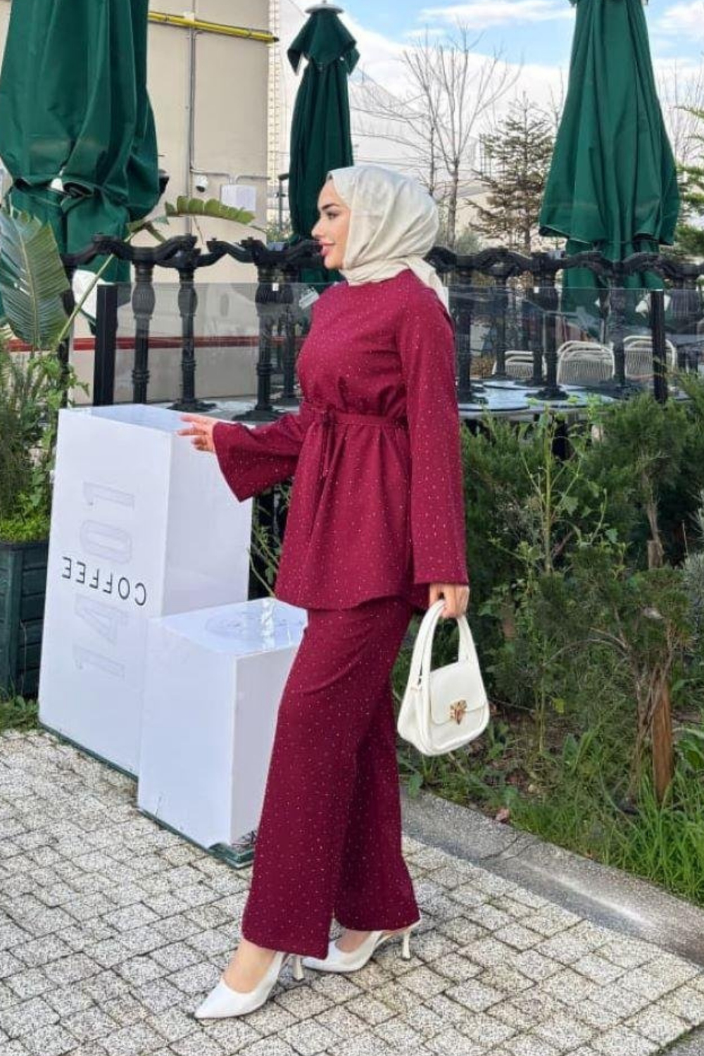 Mila Zarif Dokulu Bordo Takım