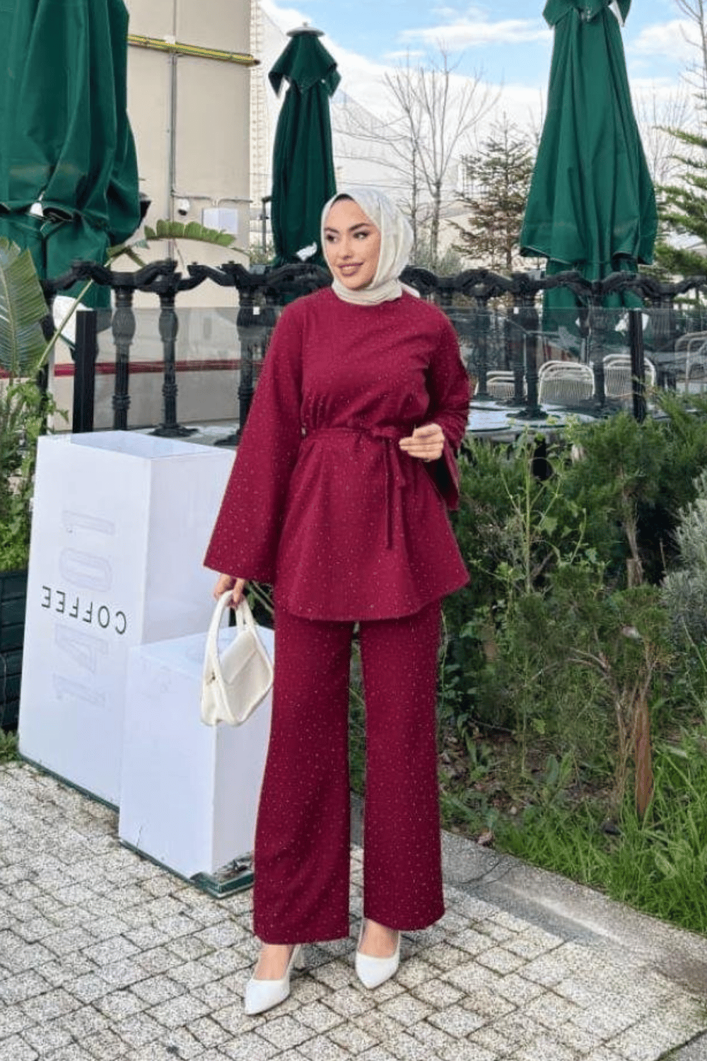 Mila Zarif Dokulu Bordo Takım