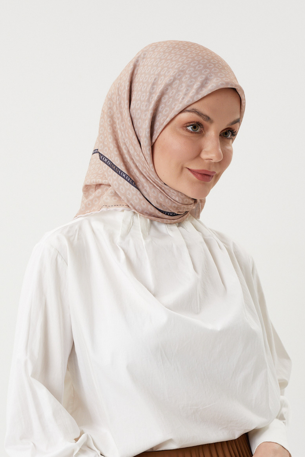 Bej - Morocco Soft Eşarp