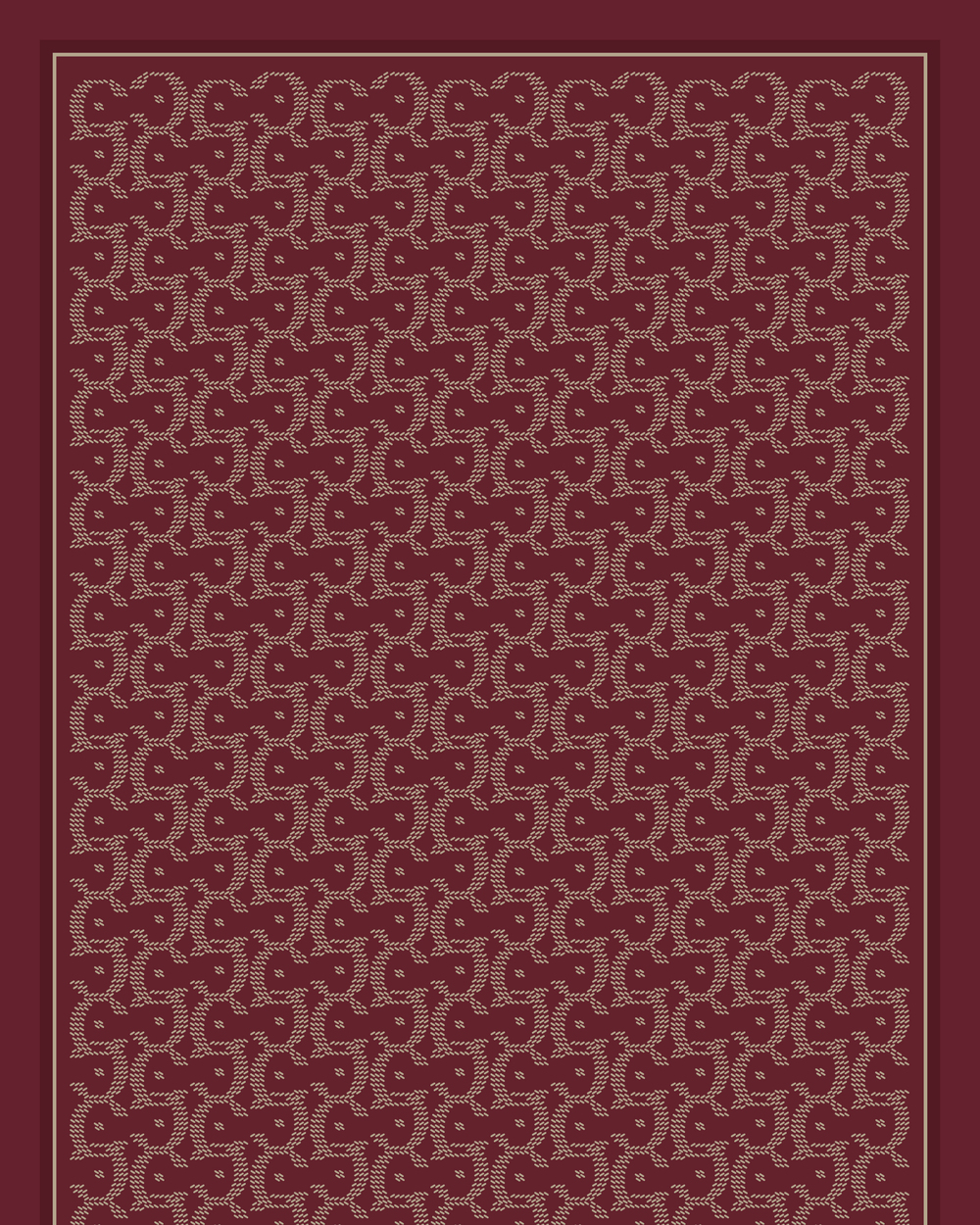 Bordo Select Pamuk Vual Şal