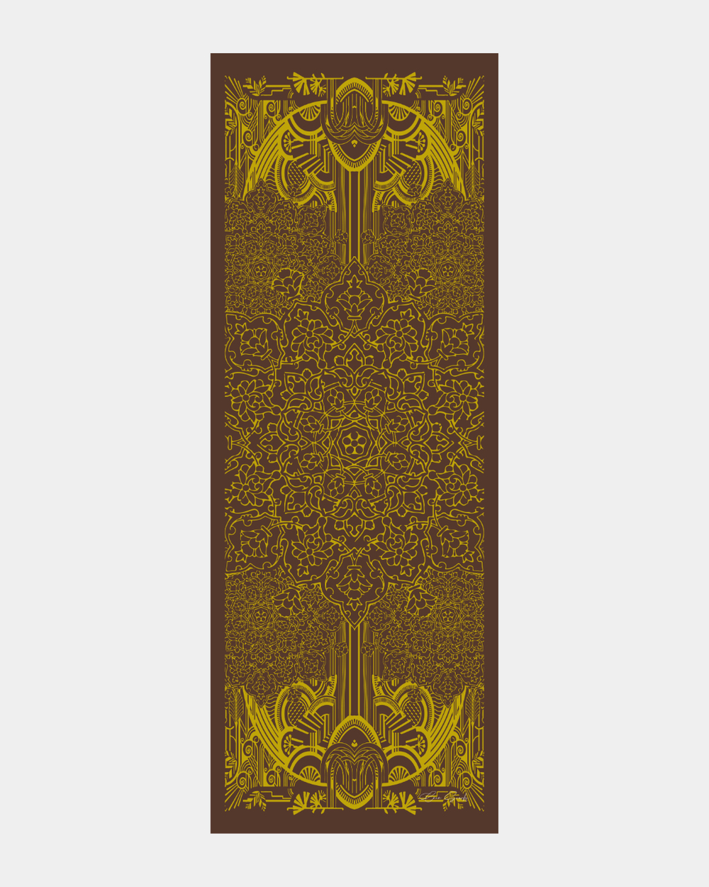 Buhur Kahvesi & Saf Sarı Harem Rüyası Desen Şal