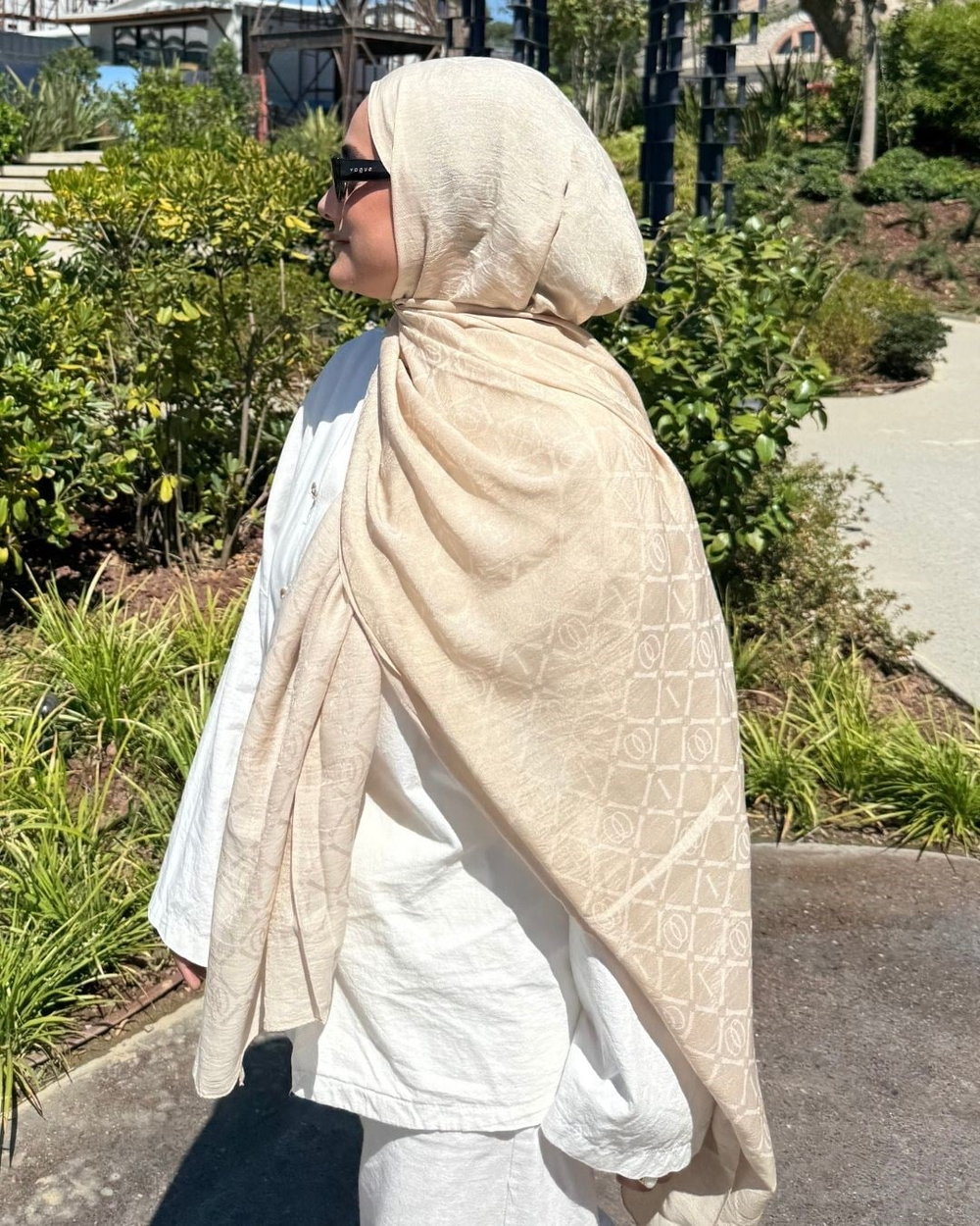 Ceviz Imannoor Matris Desen Pamuk Jakar Şal