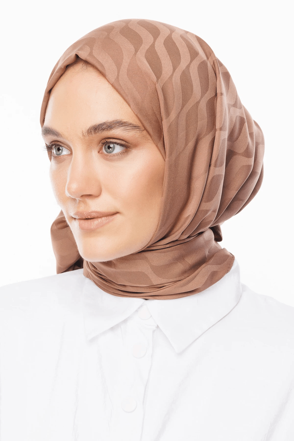 Dalga Desen İpeksi Jakar Şal - Yalı