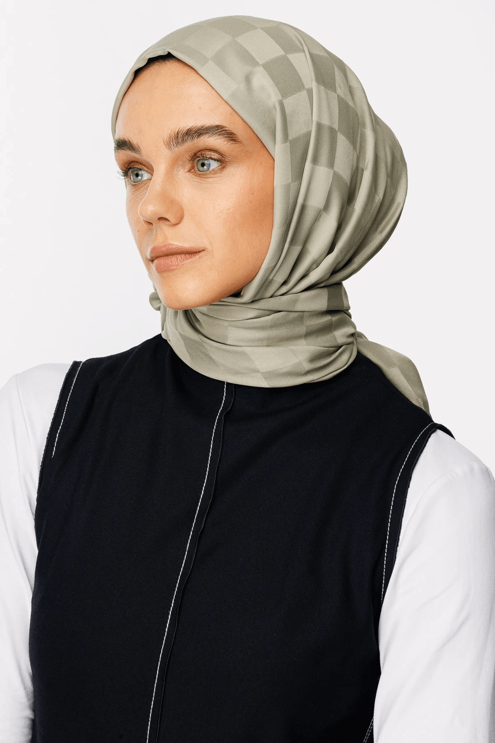 Dama Desen İpeksi Jakar Şal - Ada Çayı