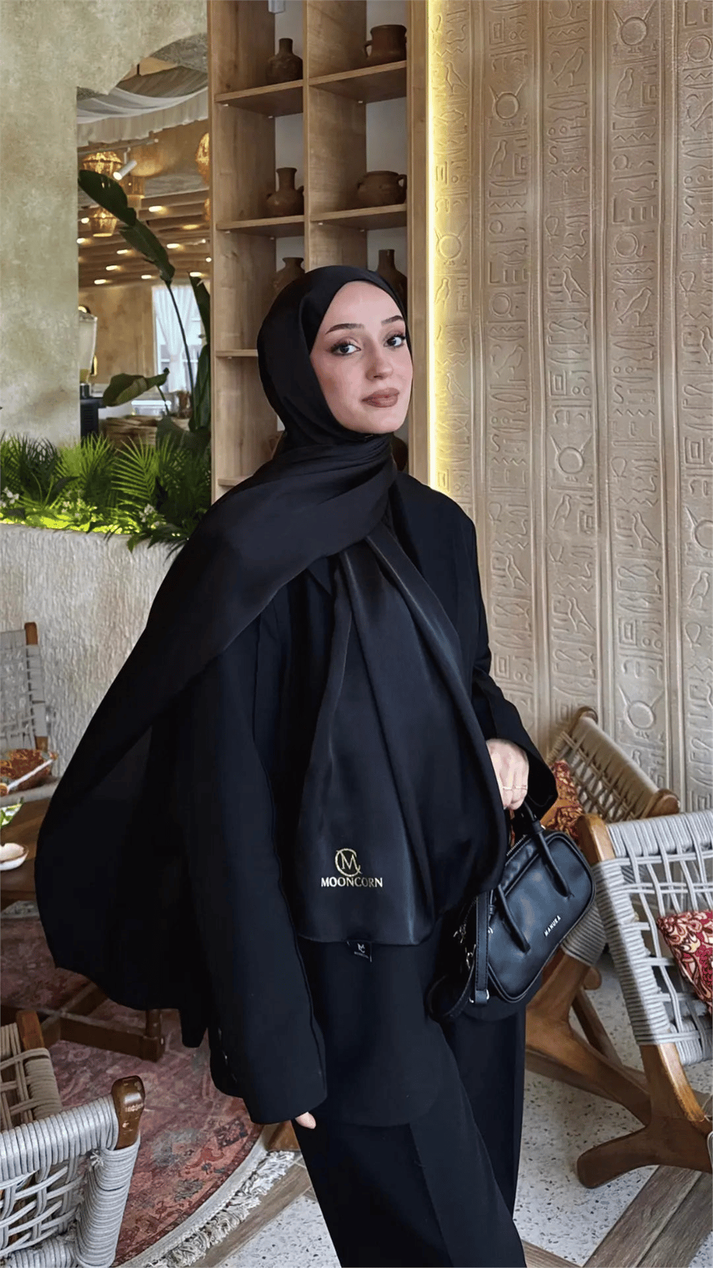 Diamond Aura Şal - Siyah