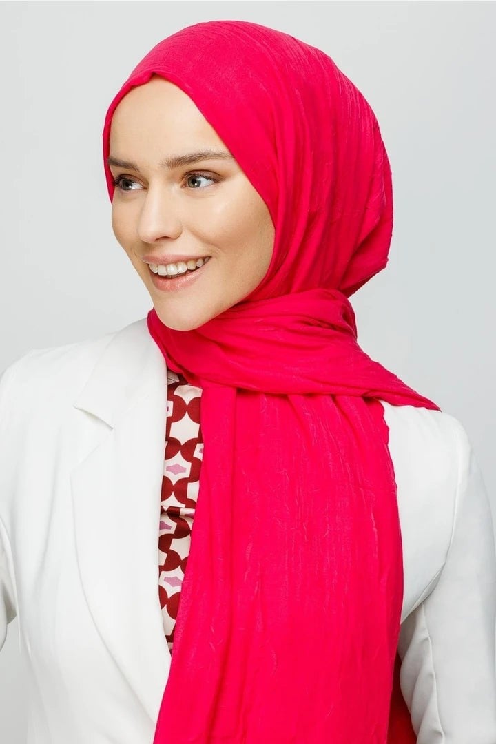 Fuşya Bambu Şal