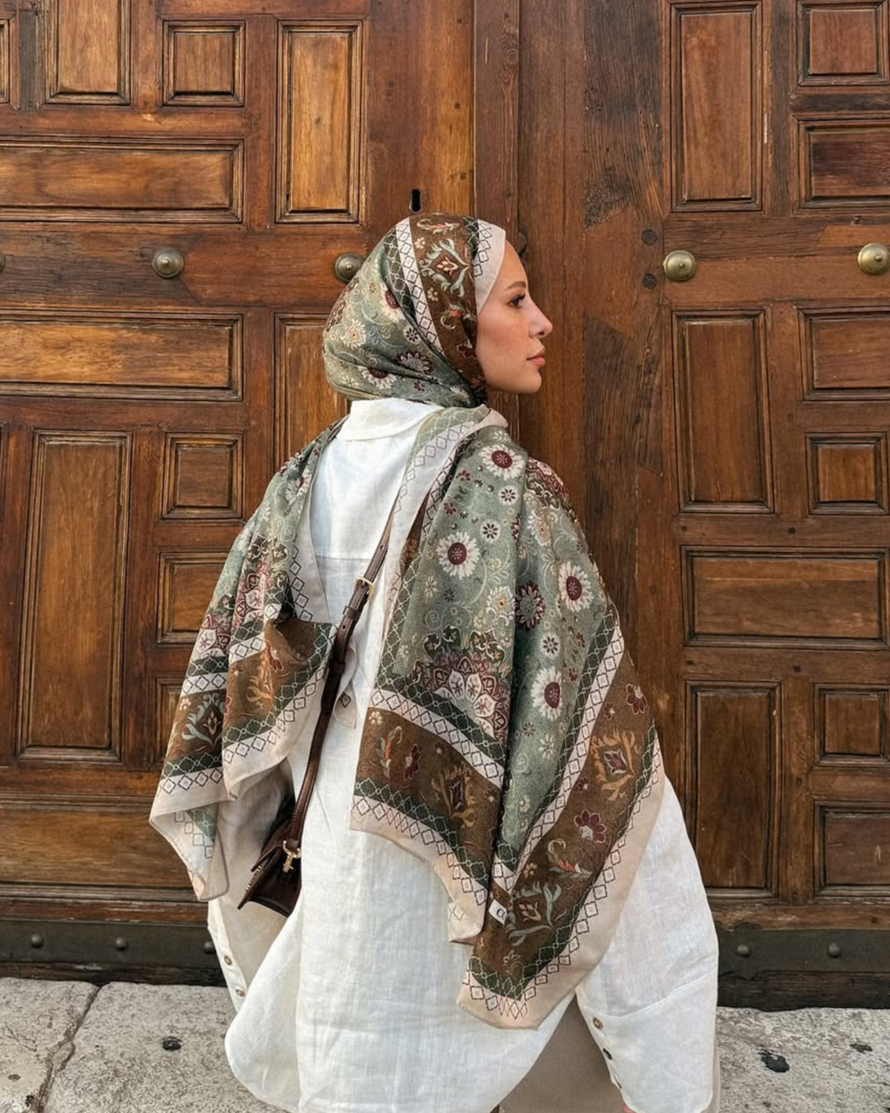 Kum Taşı Silk Nomads Vual İpek Şal