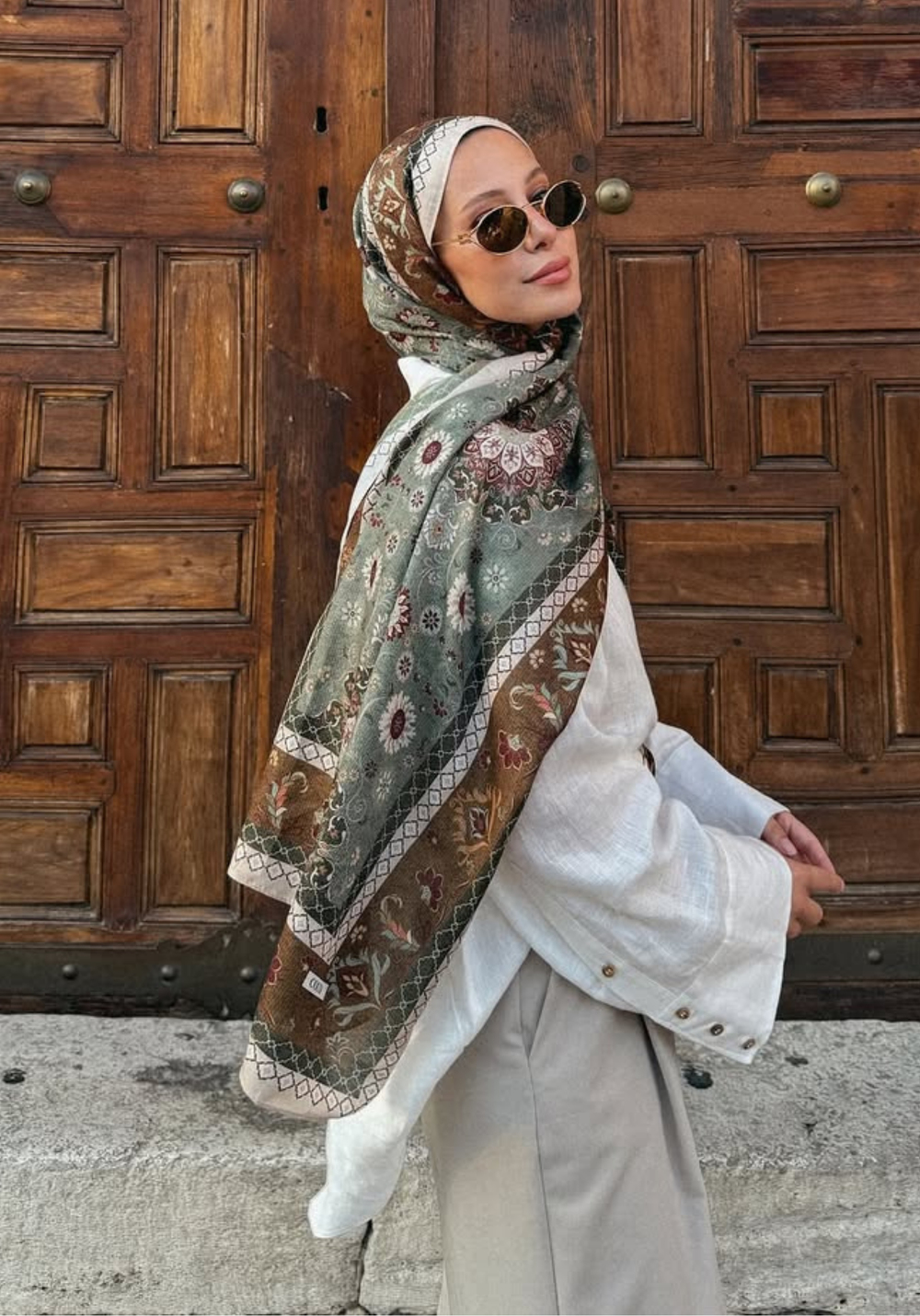 Kum Taşı Silk Nomads Vual İpek Şal