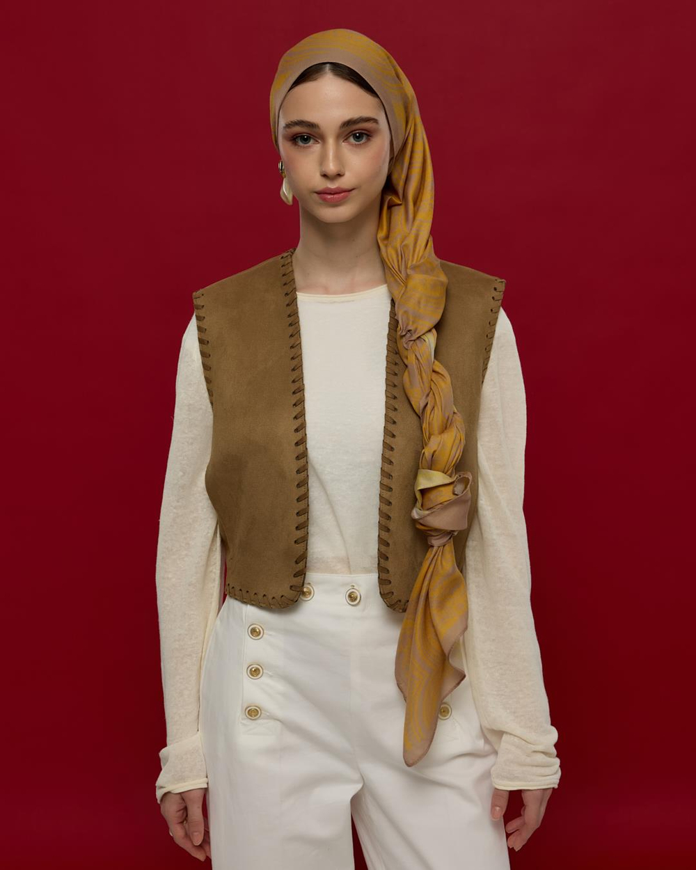 Kumral Toprak & Bal Revanı Sultani Desen Şal