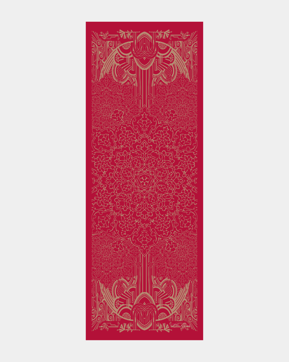 Nar Çiçeği & Kum Beji Harem Rüyası Desen Şal