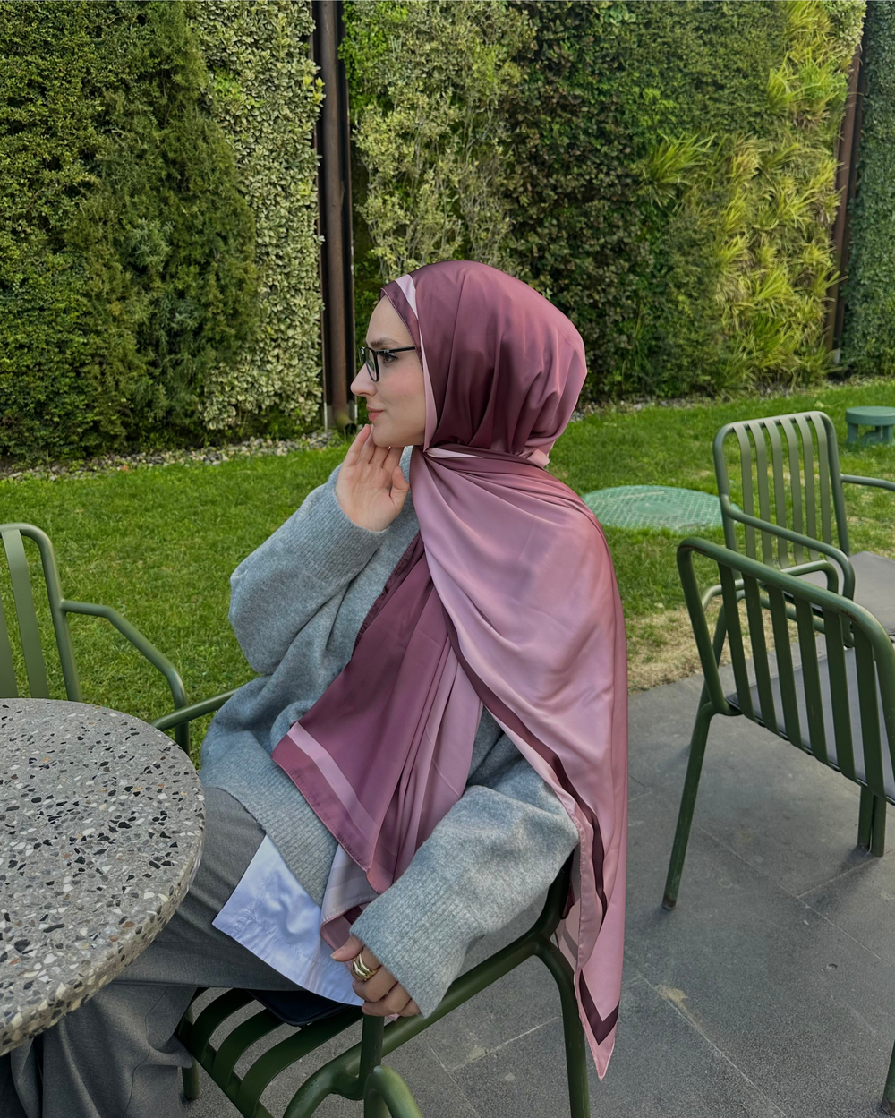 Pudra Degrade Desen Şal 