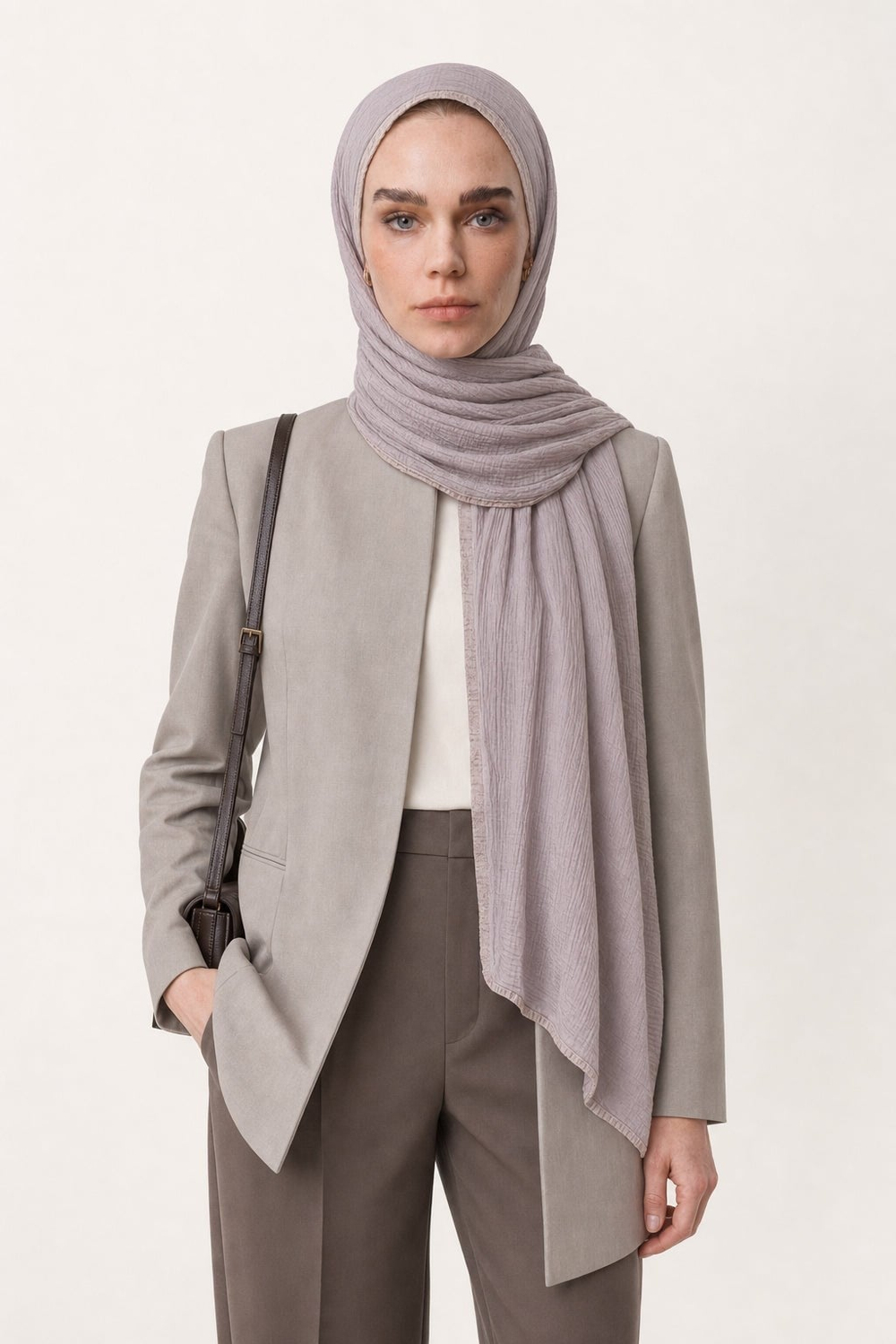 Pudra Müslin Şal