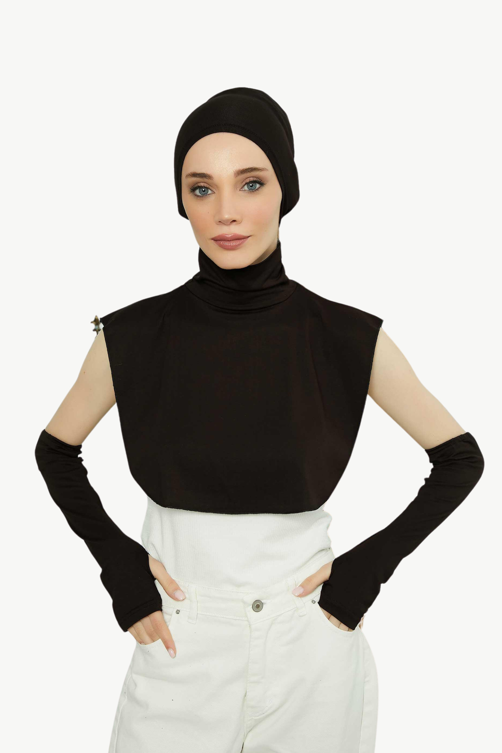 Siyah 3'lü Set Bone, Kolluk ve Boyunluk