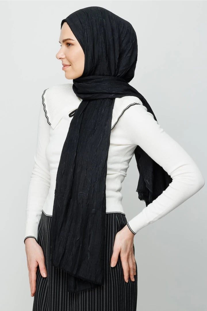 Siyah Bambu Şal