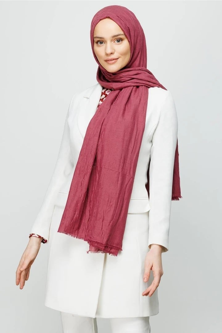 Soft Pembe Bambu Şal