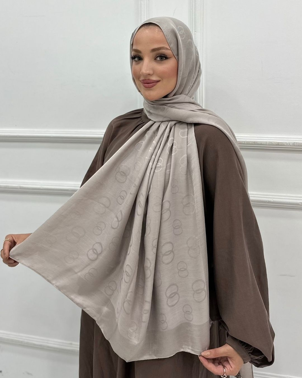 Vizon Imannoor Luna Desen Pamuk Jakar Şal