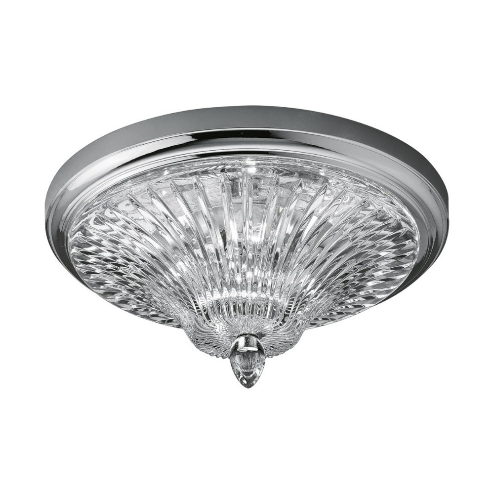 Italamp Plafoniera Transparent Flush Mount Ceiling Light