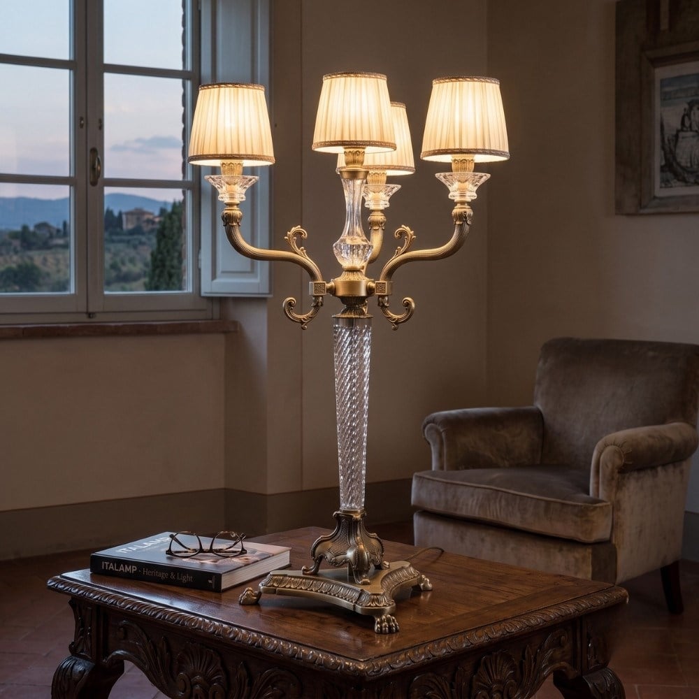 Italamp Legenda Classic Crystal Table Lamp