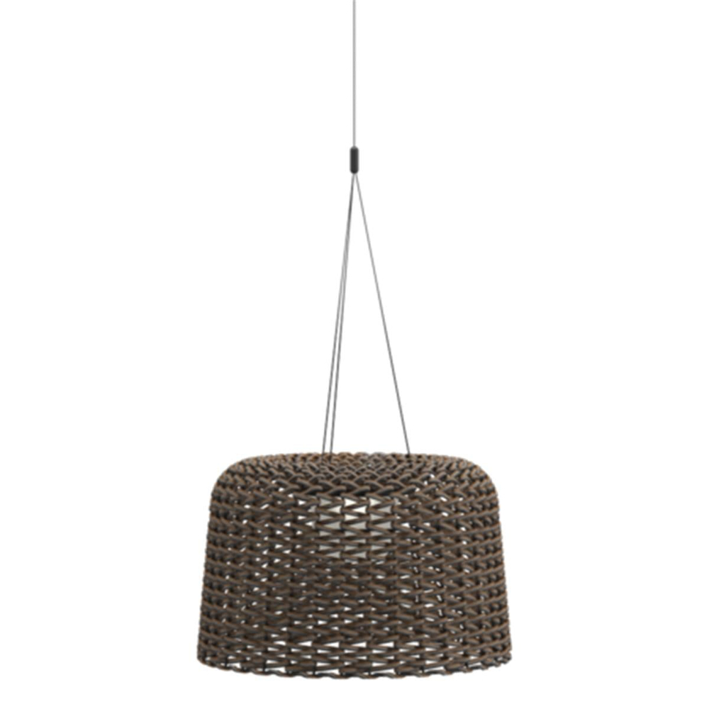 Ambient Mesh Avize-Woven Wicker-LED-(Remote Control Hariç)-Carob