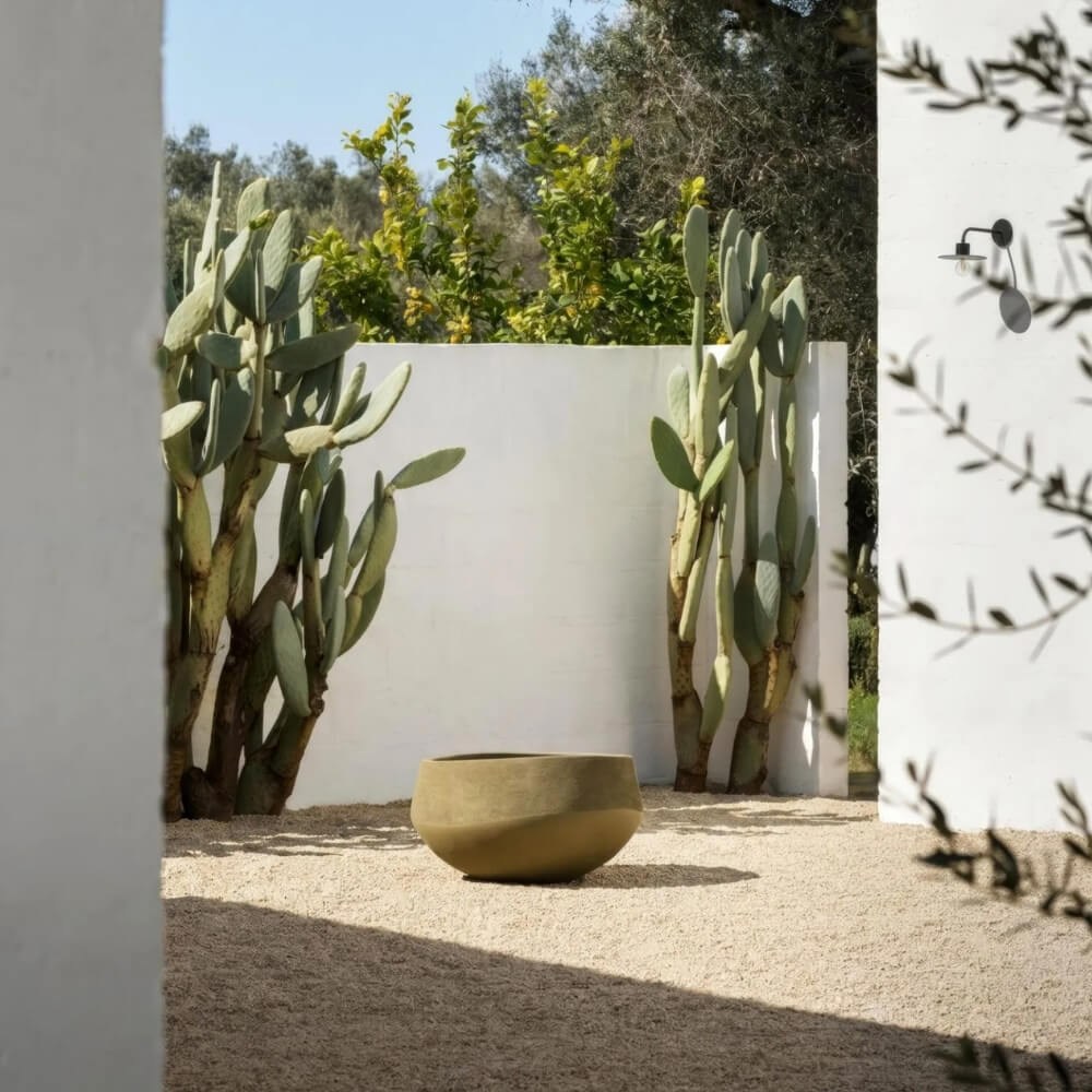 Domani Atlantis Natural 67 White Saksı