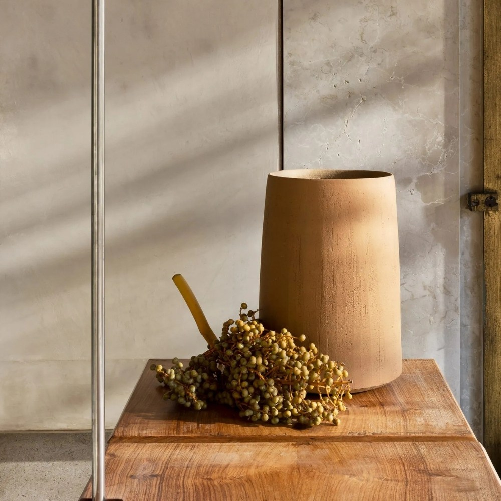 Bastia Vase Saksı (32)-Burgundy