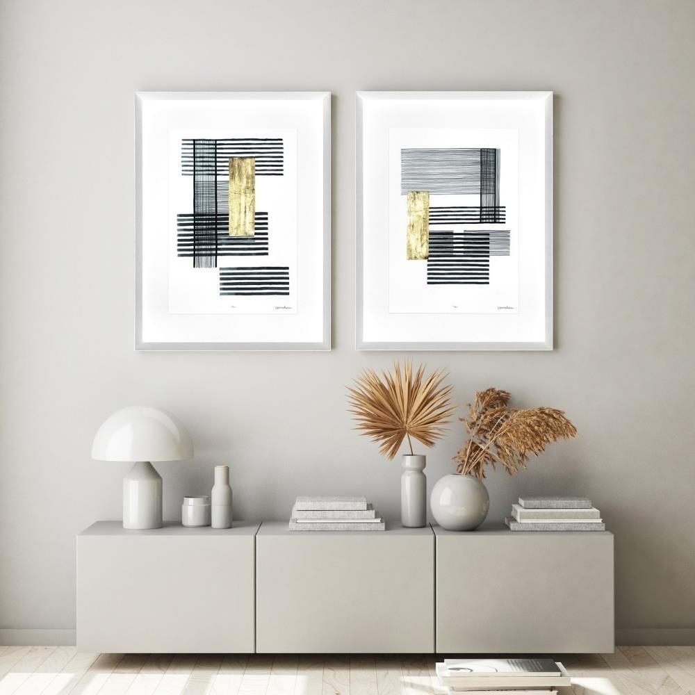 Ablo Art In Motion Boxed Plaid II Wall Art