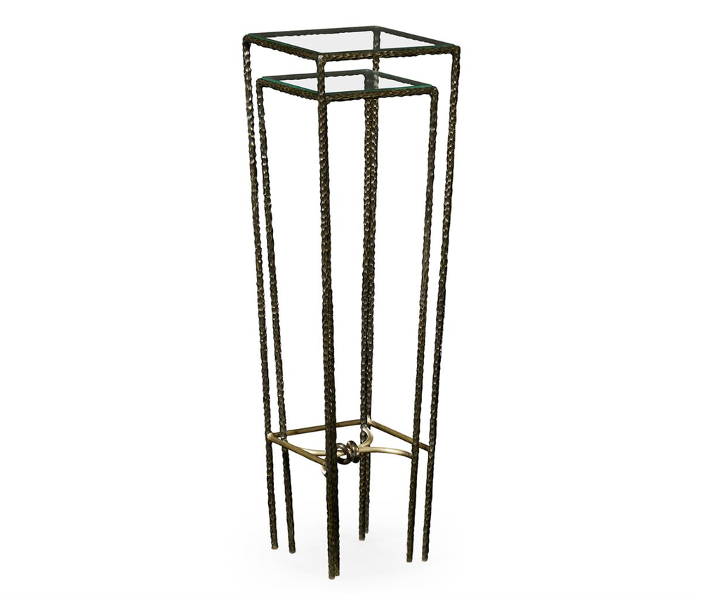 Jonathan Charles Bronze Hammered Yan Sehpa