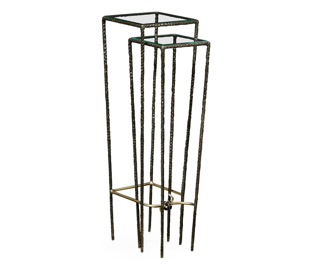 Jonathan Charles Bronze Hammered Yan Sehpa