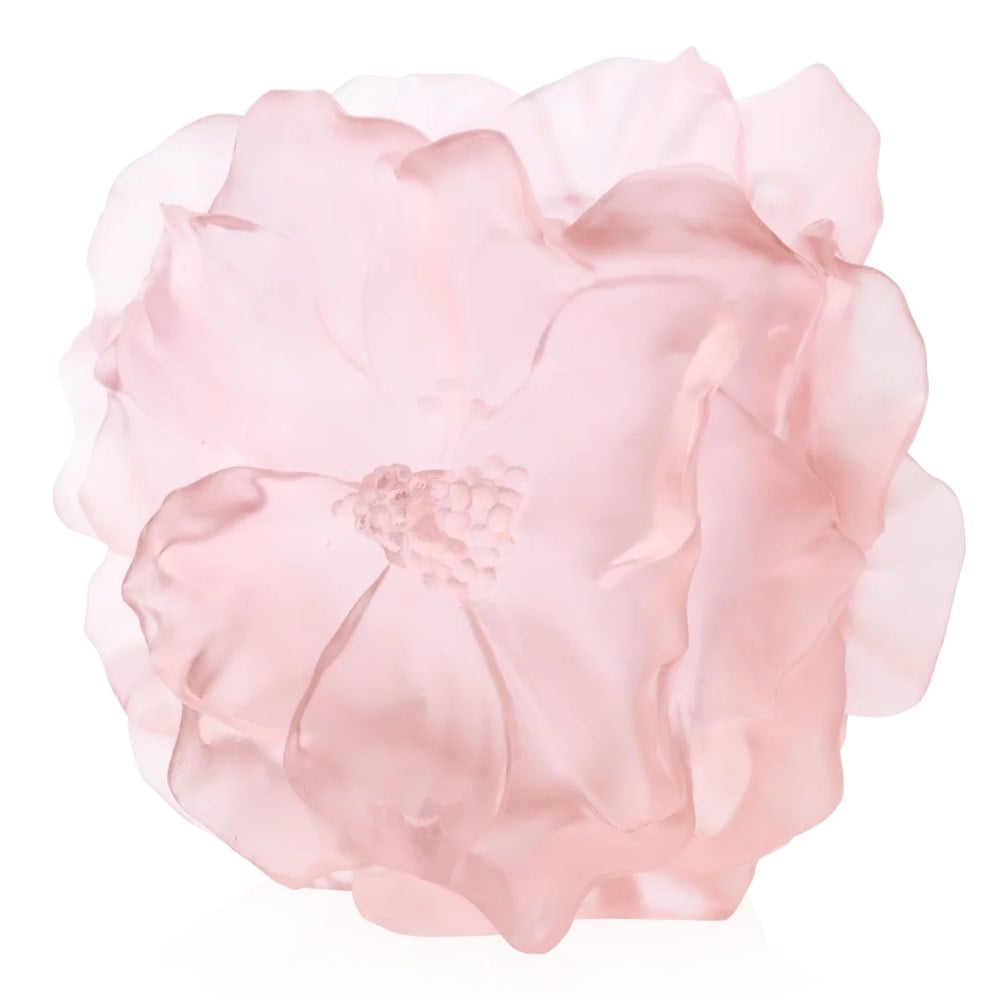 Daum Camelia Large Rose Vase