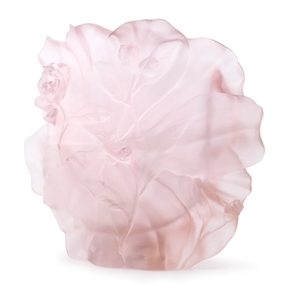 Daum Camelia Large Rose Vase