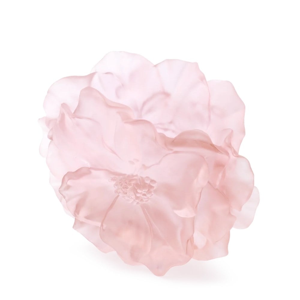 Daum Camelia Large Rose Vase