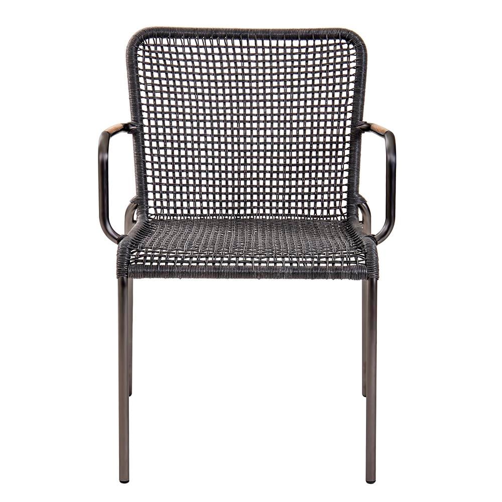 Alfresco Capri Anthracite İstiflenebilir Bahçe Sandalyesi