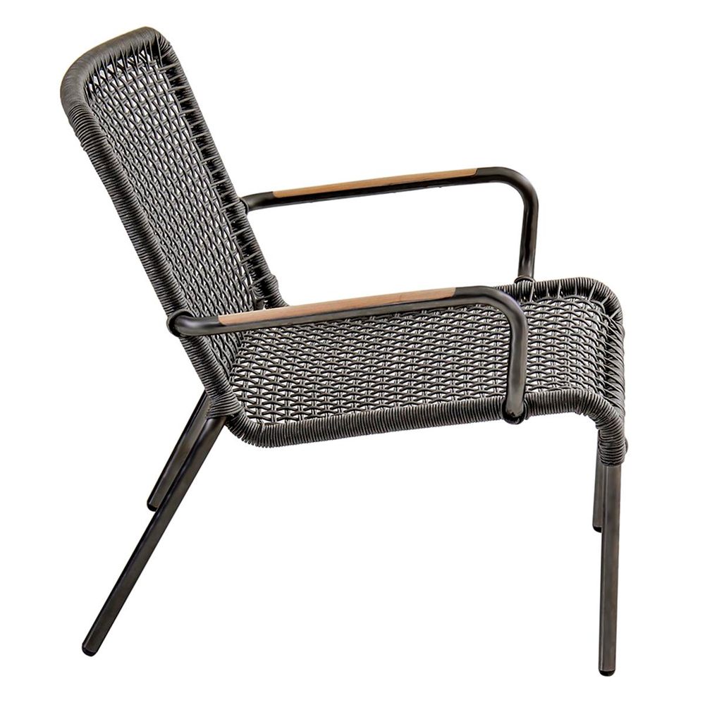 Alfresco Opti Anthracite Sun Lounger