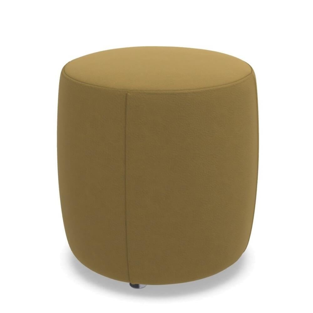 Meridiani Charlot Mustard Round Pouf