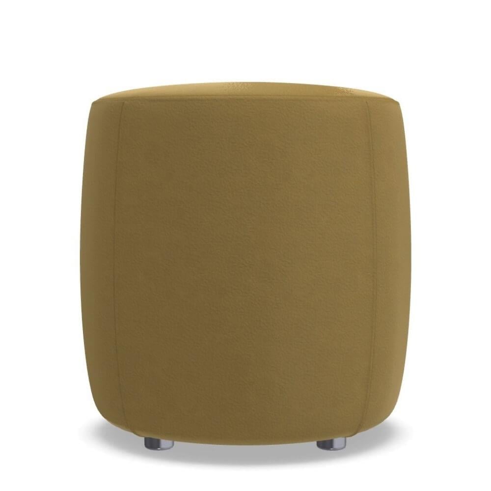 Meridiani Charlot Mustard Round Pouf