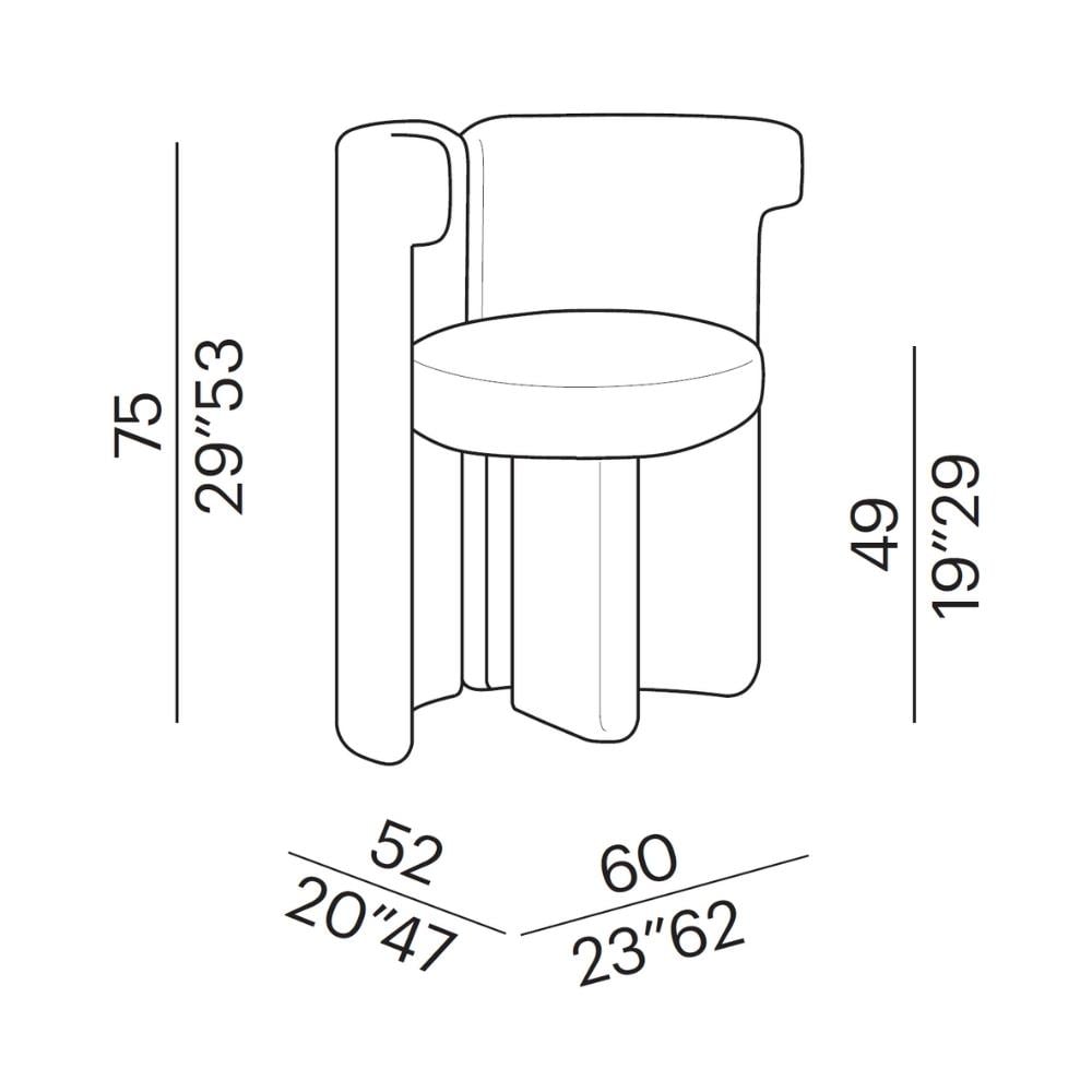 Meridiani Claudine Beige Chair